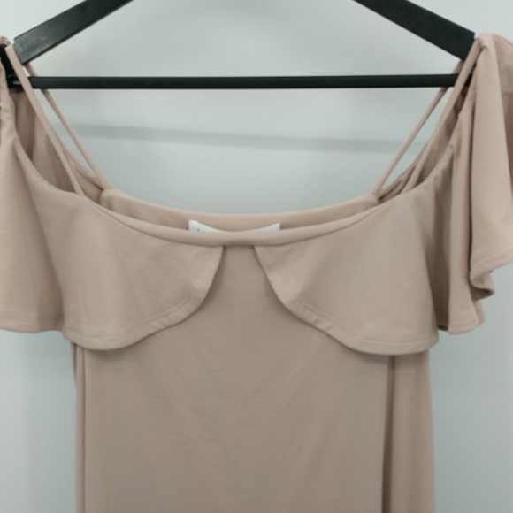 NWT SUSANA MONACO Off the Shoulder Top - Chamoisee - Picture 4 of 11